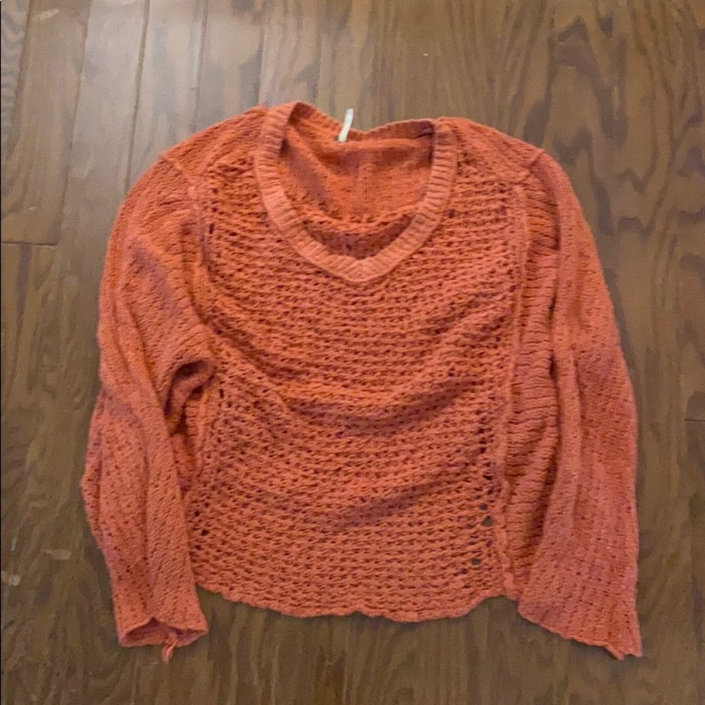 Free people orange sweater